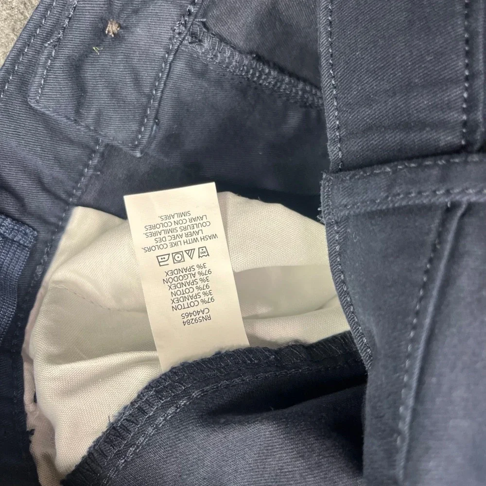 Place Chino Pants Boys 10 Husky Navy Blue The Children's Skinny Stretch NWT